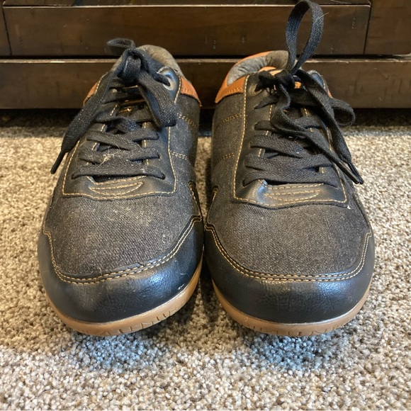 Levi's Other - Levi Strauss Black Denim Sneakers Canvas Lace Up Boat Shoe Red Tab Men’s Size 13